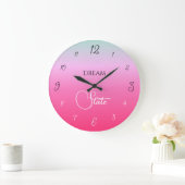 Traumzustandsgradient Große Wanduhr (Zuhause)