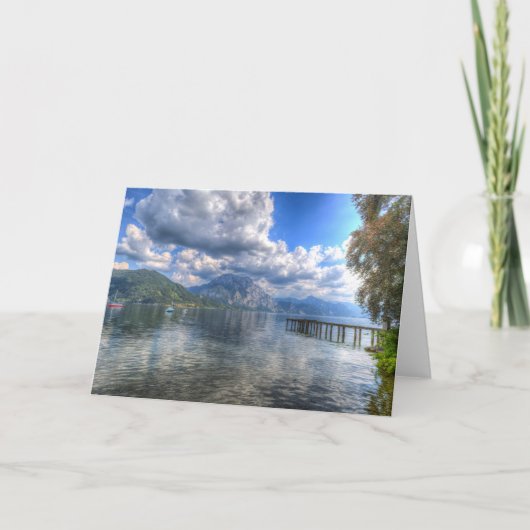 Traunsee Altmunster Österreich Karte (Vorderseite)