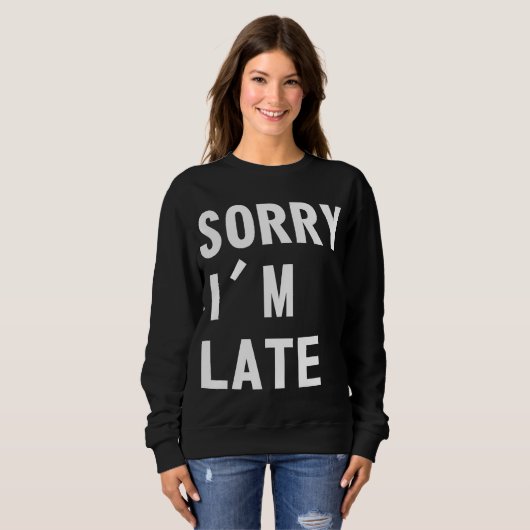 Traurig bin ich spät sweatshirt (Vorne ganz)