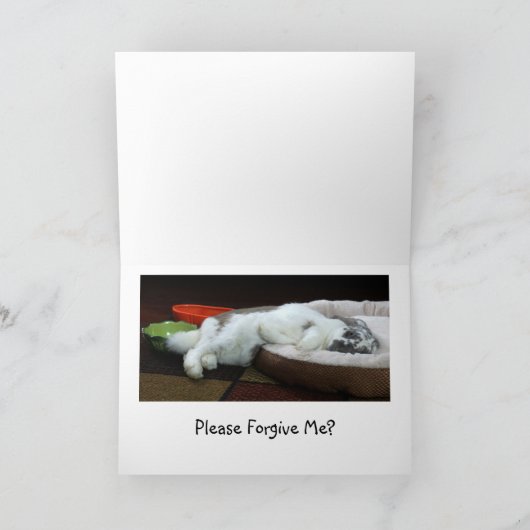 Traurig bin ich späte Gruß-Karte Karte (Innenseite)