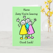 Traurig Cry Sorry Verlassend Viel Glück Karte (Gelbe Blume)