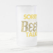 Traurig…, das das Bier ist, das mattierte Mattglas Bierglas (Mittel)