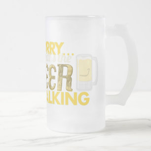 Traurig…, das das Bier ist, das mattierte Mattglas Bierglas