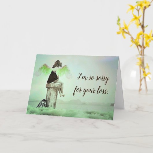 Traurig für Ihren Verlust, Karte (Gelbe Blume)