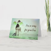 Traurig für Ihren Verlust, Karte (Vorderseite)