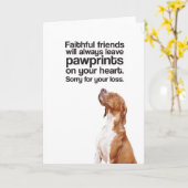 Traurig für Ihren Verlust (Zeiger) - Gruß-Karte Karte (Gelbe Blume)