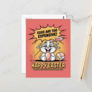 Traurig gebratene Ostergeblasene Eier zu kostspiel Postkarte