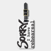 Traurig, habe ich Probe Gepäckanhänger (Vorderseite vertikal)