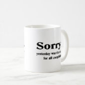 Traurig Kaffeetasse (VorderseiteRechts)