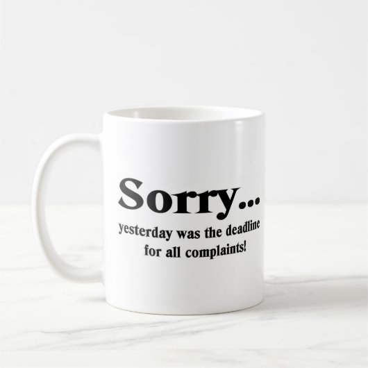 Traurig Kaffeetasse (Links)