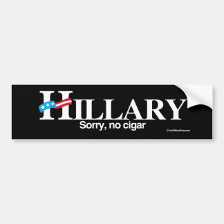 Traurig keine Zigarre - Anti-Hillary - Weiß - .png Autoaufkleber