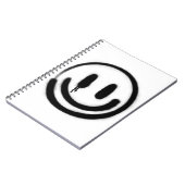 traurig lächelnde Emoji Notizblock (Linke Seite)