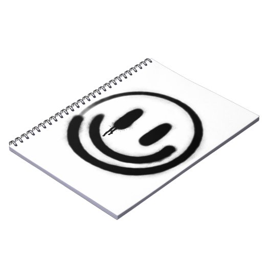 traurig lächelnde Emoji Notizblock (Linke Seite)