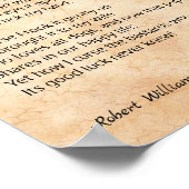 Traurig mit dem glücklichen Ende des geretteten Hu Poster (Ecke)