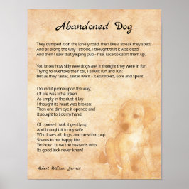 Traurig mit dem glücklichen Ende des geretteten Hu Poster