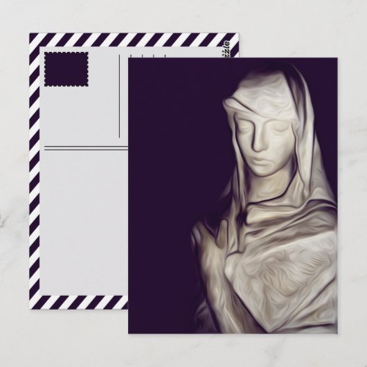 traurig postkarte (Vorne/Hinten)