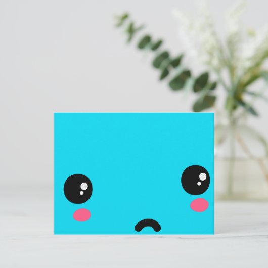 traurig postkarte (Stehend Vorderseite)