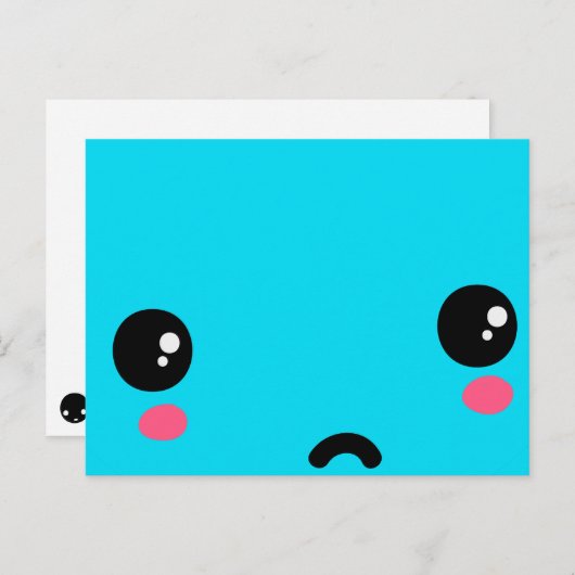 traurig postkarte (Vorne/Hinten)