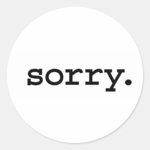 traurig runder aufkleber