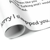 Traurig schlug ich Sie… Geschenkpapier (Rolleneckpunkt)