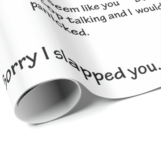 Traurig schlug ich Sie… Geschenkpapier (Rolleneckpunkt)