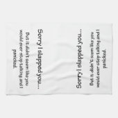 Traurig schlug ich Sie… Küchentuch (Horizontal)