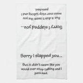 Traurig schlug ich Sie… Küchentuch (Vertikal)