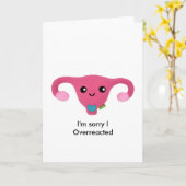 Traurig über Ihren Zeitraum Karte (Gelbe Blume)