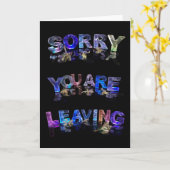 Traurig verlassen Sie Karte (Gelbe Blume)