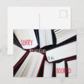 Traurig wird mein Wochenende ganz gebucht Postkarte (Vorne/Hinten)