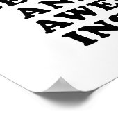 Traurig zu Phantastischem Funny Poster (Ecke)