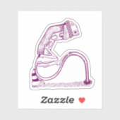 traurige Ampel Aufkleber (Blatt)