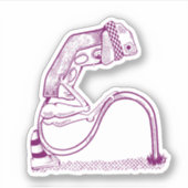 traurige Ampel Aufkleber (Vorderseite)