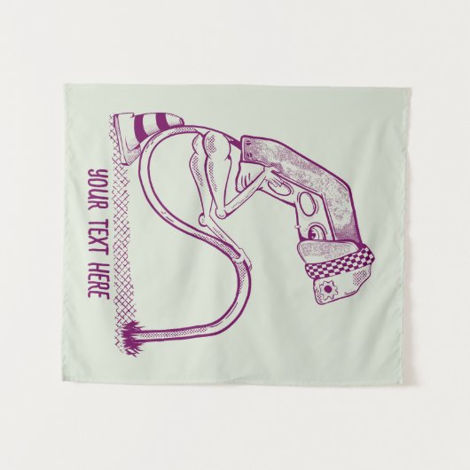 traurige Ampel Wandteppich (Vorderseite (Horizontal))