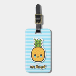 Traurige Ananas, die keine Umarmungen bekommt Gepäckanhänger
