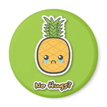 Traurige Ananas, die keine Umarmungen bekommt