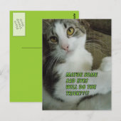 Traurige Augen Postkarte (Vorne/Hinten)