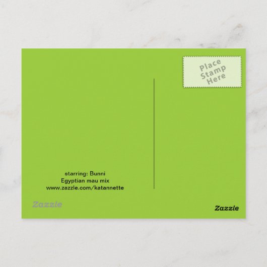 Traurige Augen Postkarte (Rückseite)