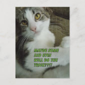 Traurige Augen Postkarte (Vorderseite)