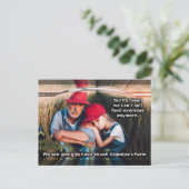 Traurige Bauern. Zölle schaden den Amerikanern. Postkarte (Stehend Vorderseite)