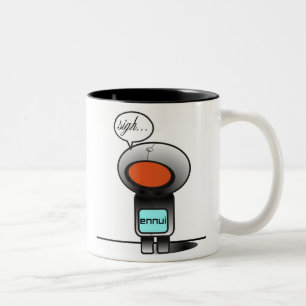 traurige Bot-Tasse Zweifarbige Tasse