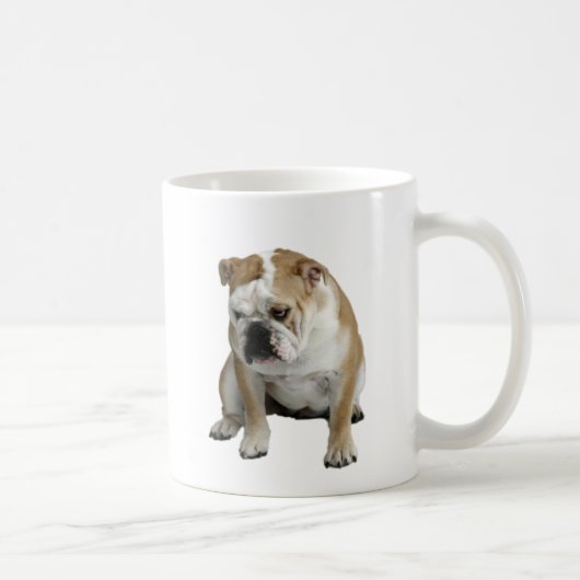 Traurige Bulldogge Kaffeetasse (Rechts)