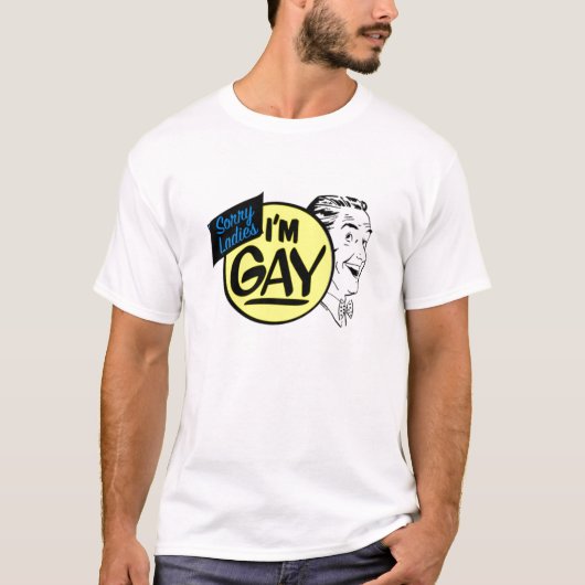Traurige Damen bin ich homosexuell T-Shirt (Vorderseite)