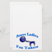 Traurige Damen werde ich genommen Briefpapier (Vorne/Hinten)