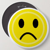 Traurige Emoticon Button (Vorne & Hinten)