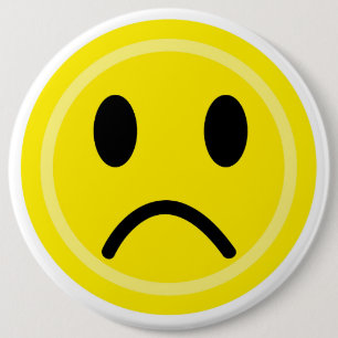 Traurige Emoticon Button