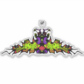 Traurige farbige Goblin-Demon-Kreatur v1 Aufkleber (Vorderseite)