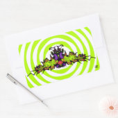 Traurige farbige Goblin-Demon-Kreatur v2 Rechteckiger Aufkleber (Umschlag)