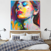 Traurige Frauen Leinwanddruck (Insitu (Schlafzimmer))