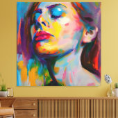 Traurige Frauen Leinwanddruck (Insitu (Wohnzimmer))